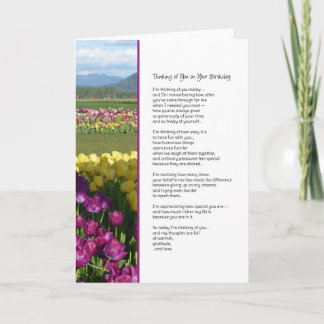 Denken Sie an Ihren Geburtstag Karte