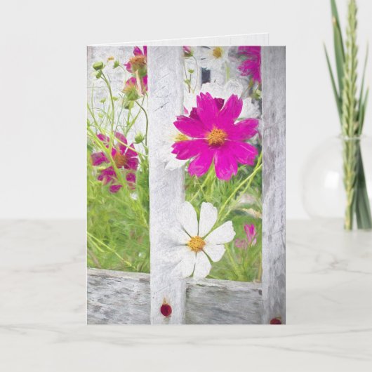 Denken Sie an Ihren Kosmos Garten und Zaun Karte (Vorderseite)