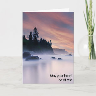 Denken Sie an Ihren Misty Ocean Sunrise Karte