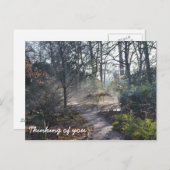 Denken Sie an Ihren Misty Winter Garden Postkarte (Vorne/Hinten)