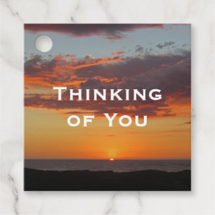 Denken Sie an Ihren Pazifik-Orange-Sonnenuntergang Geschenkanhänger