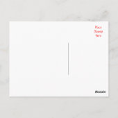 Denken Sie an Ihren schwarzen und weißen Polka Dot Postkarte (Rückseite)