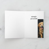 Denken Sie an Ihren Spaß Hund Gewartet für Sie Karte (Innenseite)