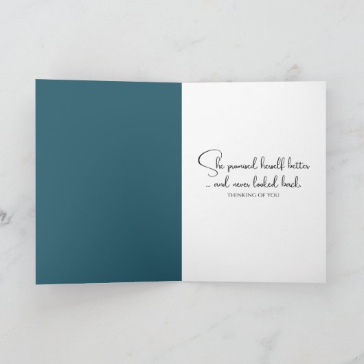 Denken Sie an Ihren Strandspaziergang Karte (Innenseite)