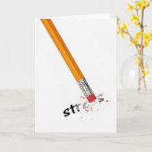 Denken Sie an Ihren Stress Eraser Karte (Gelbe Blume)