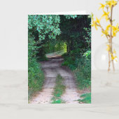 Denken Sie an Ihren trostlosen Waldweg Karte (Gelbe Blume)