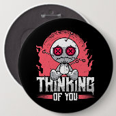 Denken Sie an Ihren Voodoo Dollars Niedlich und gr Button (Vorne & Hinten)