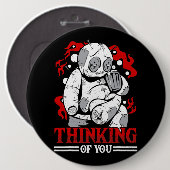 Denken Sie an Ihren Voodoo Dollars Niedlich und gr Button (Vorne & Hinten)