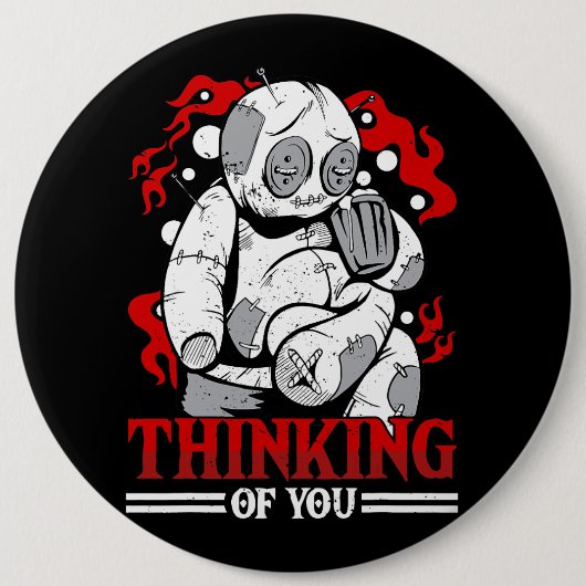 Denken Sie an Ihren Voodoo Dollars Niedlich und gr Button (Vorderseite)