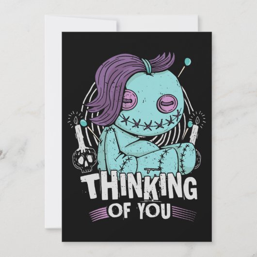 Denken Sie an Ihren Voodoo Dollars Niedlich und gr Einladung (Vorderseite)