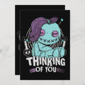 Denken Sie an Ihren Voodoo Dollars Niedlich und gr Einladung (Vorne/Hinten)