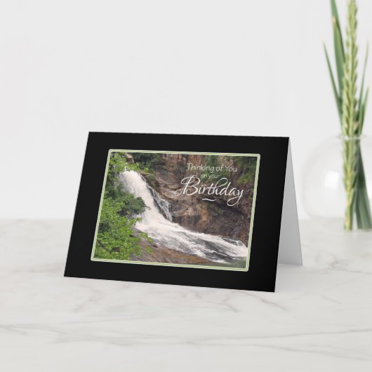 Denken Sie an Ihren Wasserfall Karte (Vorderseite)
