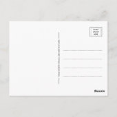Denken Sie an Ihren weißen Superhelden Postkarte (Rückseite)