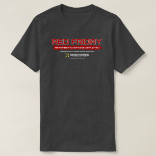 Denken Sie an jeden, der im Einsatz ist RED Frei T-Shirt