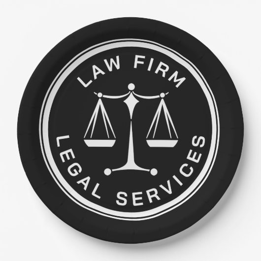 Denken Sie an Justiz - Jurastudium Pappteller (Vorderseite)