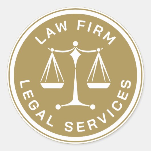 Denken Sie an Justiz - Jurastudium Runder Aufkleber (Vorderseite)