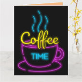 DENKEN SIE AN KAFFEE-KARTEN KARTE (Gelbe Blume)