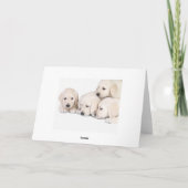 Denken Sie an Labrador Retriever Puppies Card Karte (Rückseite)
