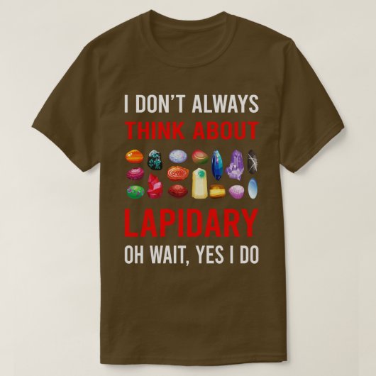 Denken Sie an Lapidaristen T-Shirt (Design vorne)