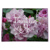 Denken Sie an Lavender Rose floral Große Geschenktüte (Vorderseite)