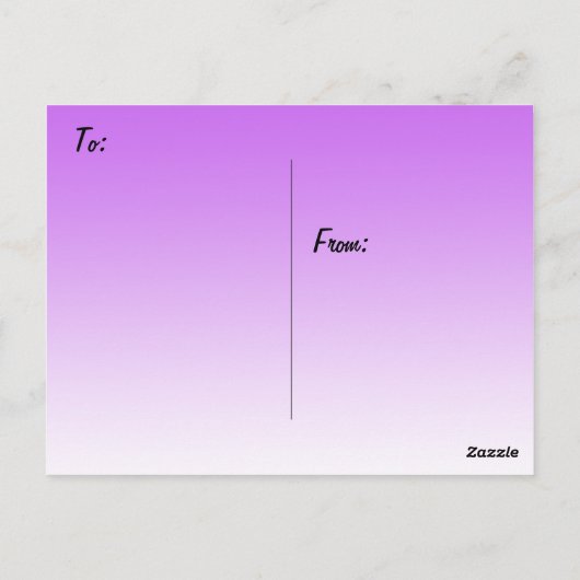 Denken Sie an Lila Lupine Floral Postkarte (Rückseite)