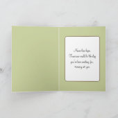 Denken Sie an Lily of the Valley and Lilacs Karte (Innenseite)