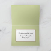 Denken Sie an Lily of the Valley Bouquet Karte (Innenseite)