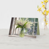 Denken Sie an Lily of the Valley Bouquet Karte (Gelbe Blume)