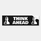 Denken Sie an lustige Pflasterstücke Schachstück A Autoaufkleber (Vorne)