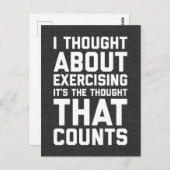 Denken Sie an lustiges Zitat Postkarte (Vorne/Hinten)