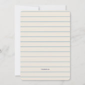 Denken Sie an Meeresfrüchte Dinner Party Einladung (Rückseite)