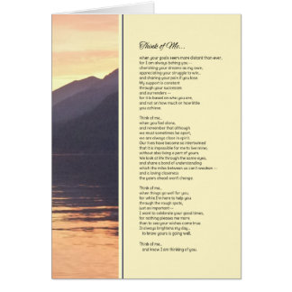 Denken Sie an mich...