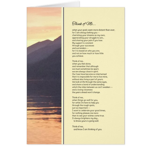 Denken Sie an mich... (Vorne)