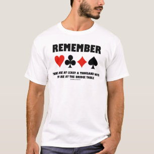 Denken Sie an mindestens tausend Wege, um an der B T-Shirt
