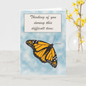 Denken Sie an Monarch Butterfly Karte (Gelbe Blume)