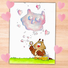 DENKEN SIE an Nicole Janes Postkarte