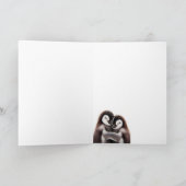 Denken Sie an Niedliche Puddelvögel Karte (Innenseite)