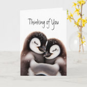 Denken Sie an Niedliche Puddelvögel Karte (Gelbe Blume)