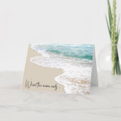 Denken Sie an Ocean Beach Karte (Vorderseite)