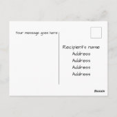 Denken Sie an Ostern bearbeitbaren Text Postkarte (Rückseite)