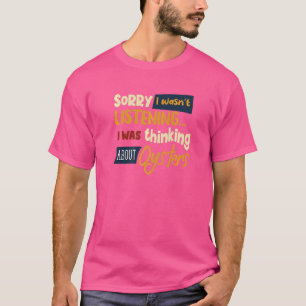 Denken Sie an Oysters Seafood Koch Sprichwort T-Shirt