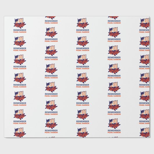 Denken Sie an Pearl Harbour Geschenkpapier (Flach)
