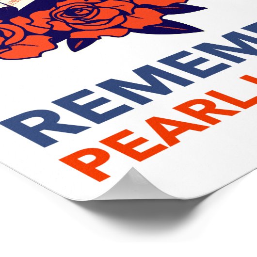 Denken Sie an Pearl Harbour Poster (Ecke)