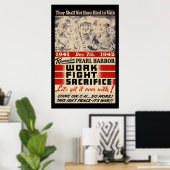 Denken Sie an Pearl Harbour Poster (Heimbüro)
