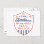 Denken Sie an Pearl Harbour Postkarte (Vorne/Hinten)