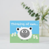 Denken Sie an Personalisierte Niedliche Funny Funn Postkarte (Stehend Vorderseite)