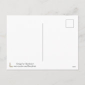 Denken Sie an Pink Blume L Design auf Postkarten (Rückseite)