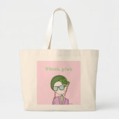 Denken Sie an Pink Tote Tasche (Vorne)