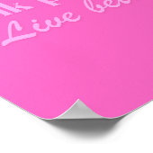 Denken Sie an Pink Wall Poster Art (Ecke)