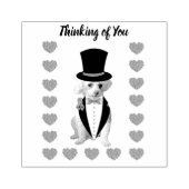 Denken Sie an Poodle-Holz-Briefmarke Gummistempel (Prägung)